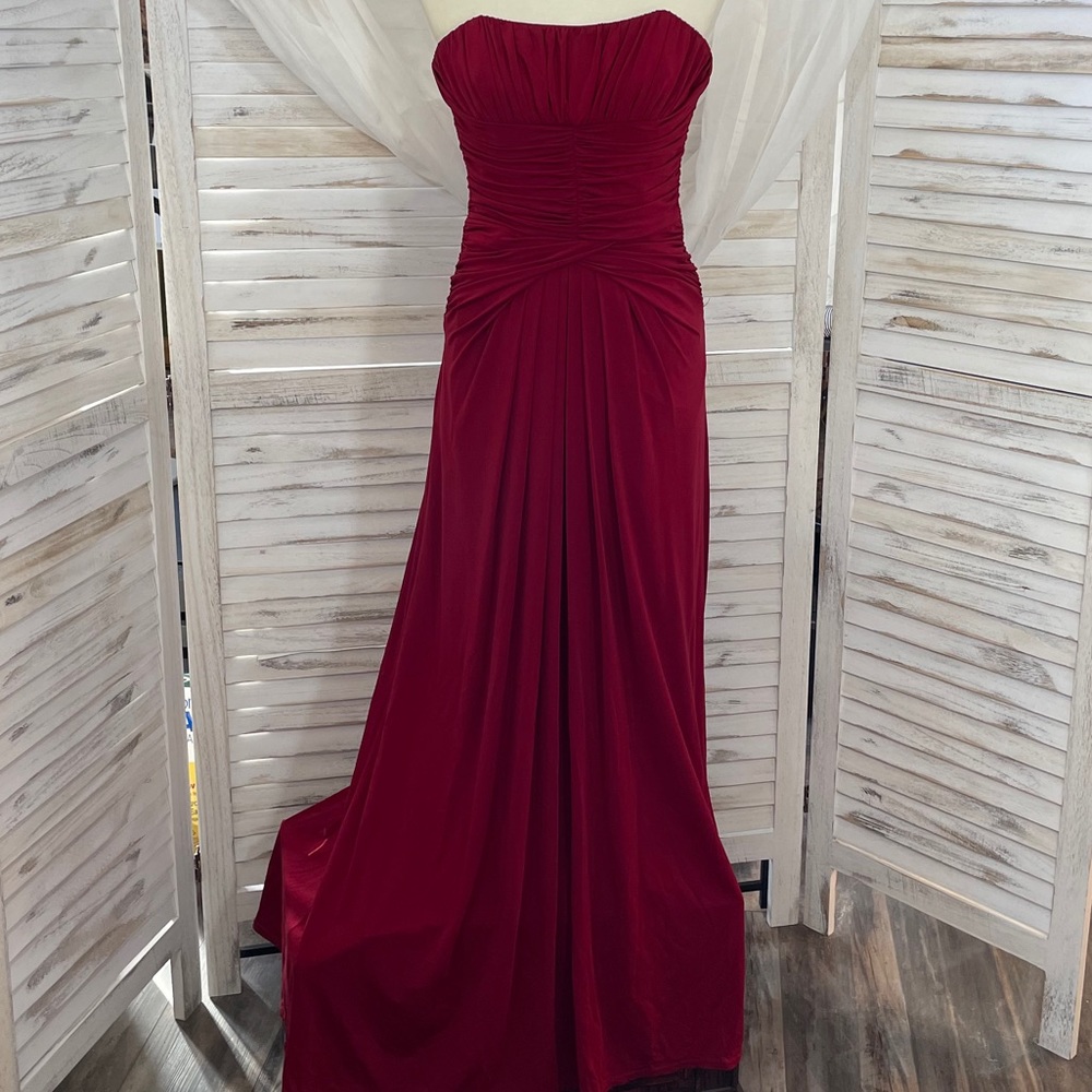 Laundry Fitted Bodice Strapless Gown